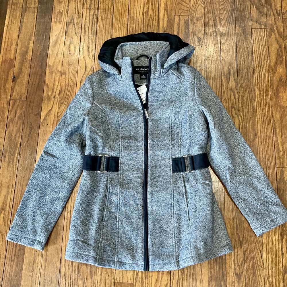 Brand New Liz Claiborne coat with hood